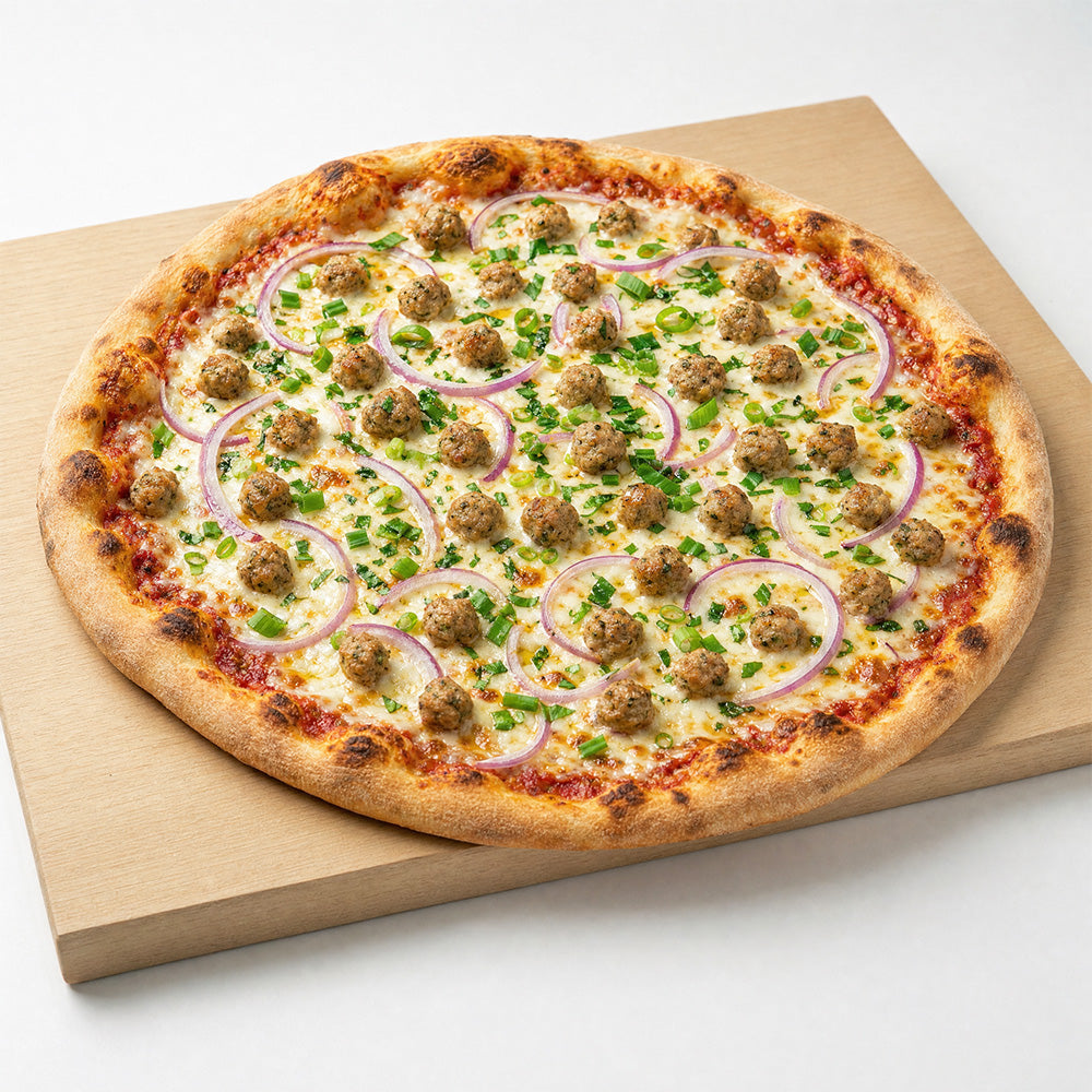 Turkey Meatball Pizza