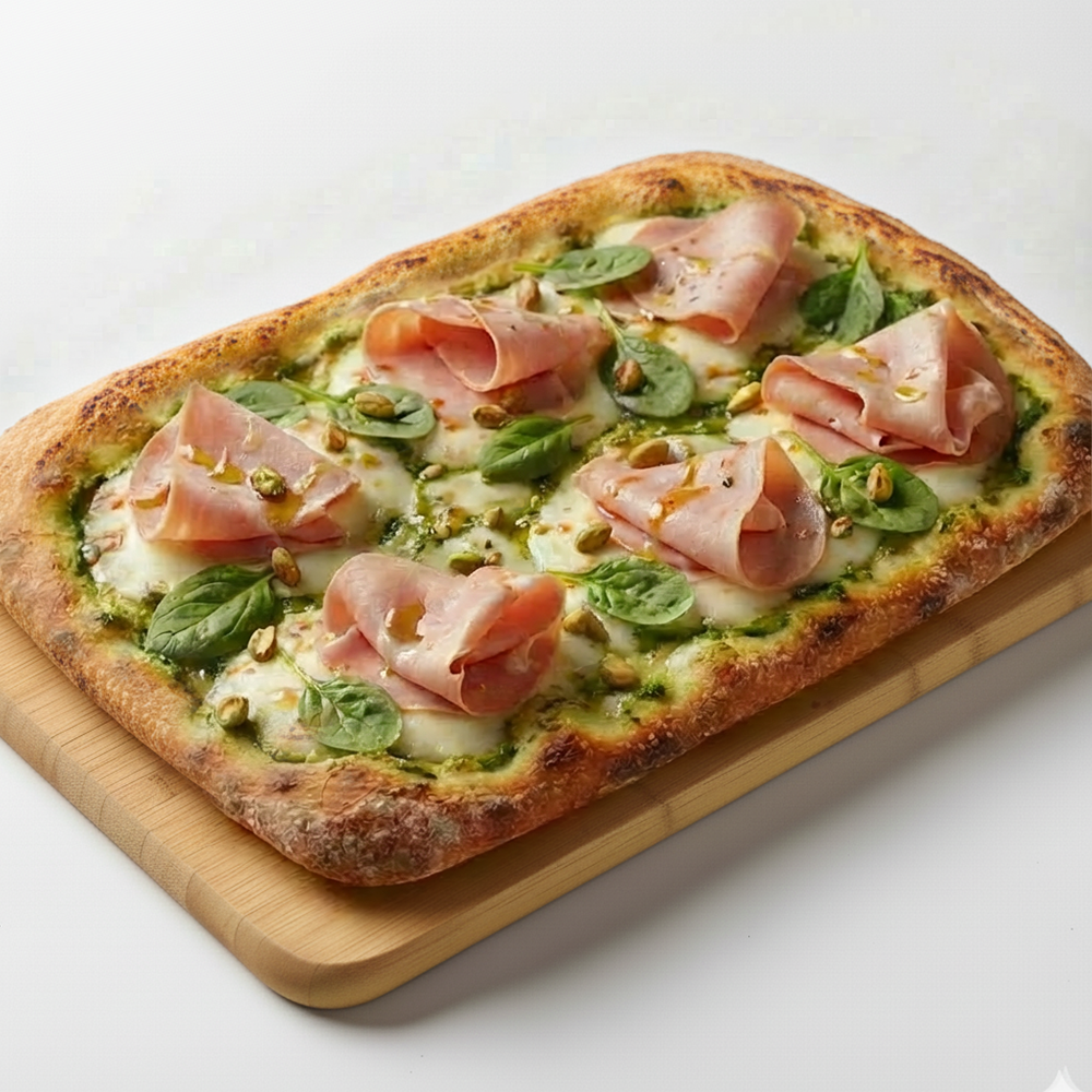 Mortadella Pistachio Pizza