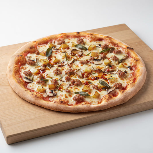 Sausage & Mushroom Hot Honey Pizza